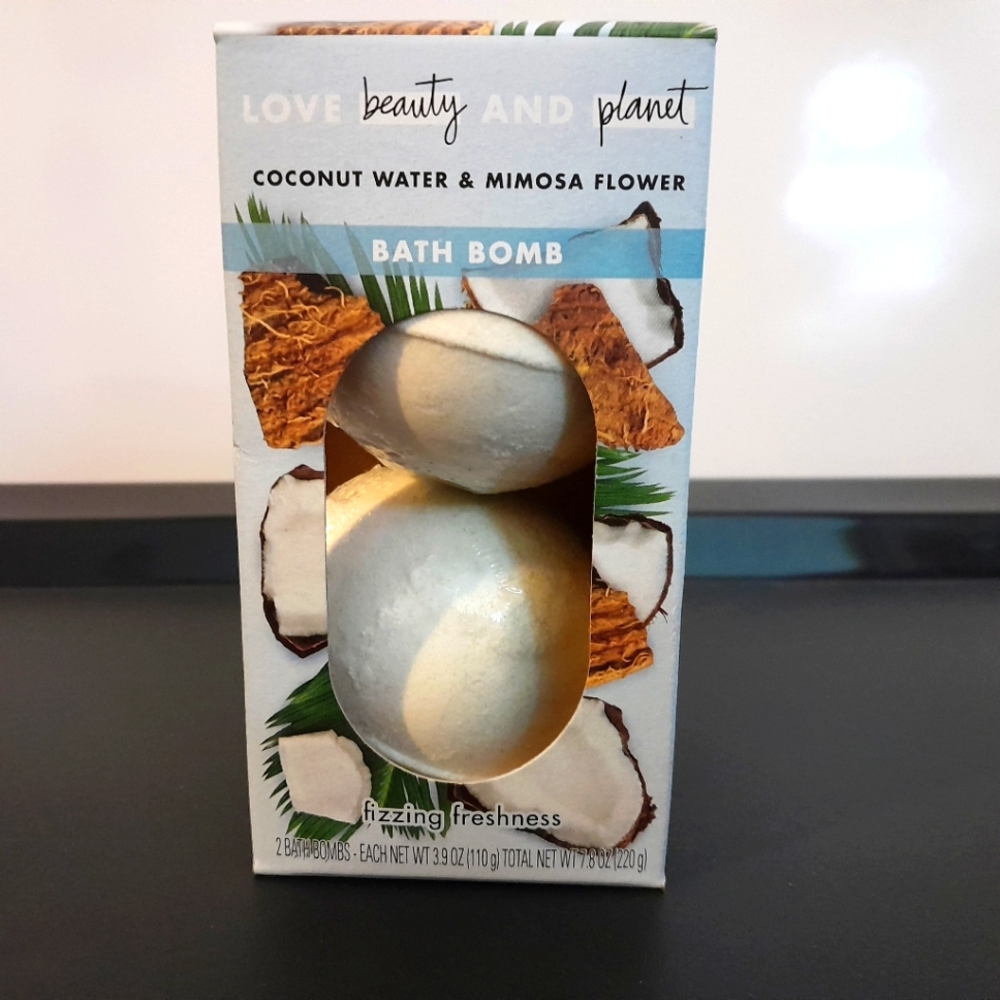 Love Beauty and Planet Coconut Water & Mimosa Flower Bath Bombs